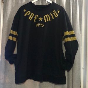 Men’s Ecko Pre-Mio No. 15 Black & Gold Sweater XXL